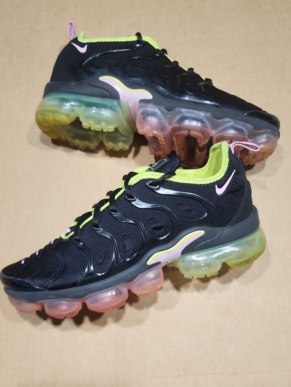 Nike Air VaporMax Plus NBY Black Pink Multicolor Womens Shoes CI6160-001 Size 9